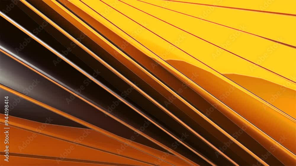 Poster Abstract colorful striped background animation. Abstract background, gradient background, moving background. Diagonal moving 3d texture with lines and glitter. Abstract animation 4K