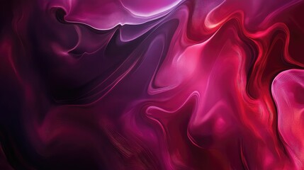 Fototapeta premium Dreamy abstract backdrop with fluid transitions between deep red and dark purple shades.