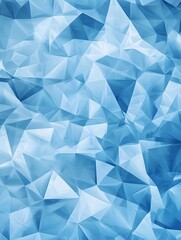 Geometric blue ice texture background