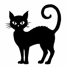 Halloween vector SVG Cut Files for Cricut, Cat Silhouette, Black Cat Svg, Spooky Svg