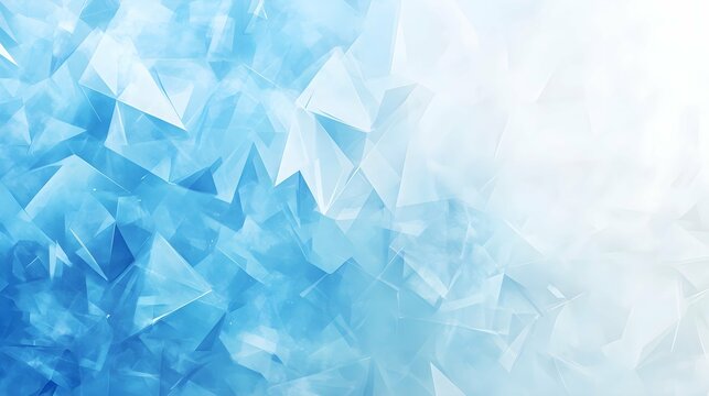 Geometric blue ice texture background