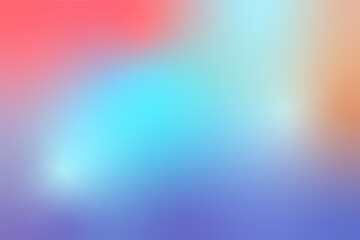 Vibrant waved holographic background features a smooth blend of soft pastel colors, including shades of pink, blue, and purple. Perfect for digital design, creating a calming and modern aesthetic.