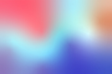 Vibrant holographic background features a smooth blend of soft pastel colors, including shades of pink, blue, and purple. Perfect for digital design, creating a calming and modern aesthetic.