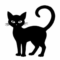 Halloween vector SVG Cut Files for Cricut, Cat Silhouette, Black Cat Svg, Spooky Svg