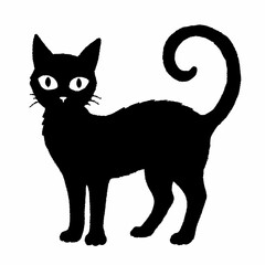 Halloween vector SVG Cut Files for Cricut, Cat Silhouette, Black Cat Svg, Spooky Svg