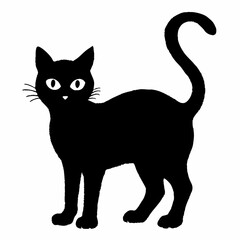 Halloween vector SVG Cut Files for Cricut, Cat Silhouette, Black Cat Svg, Spooky Svg
