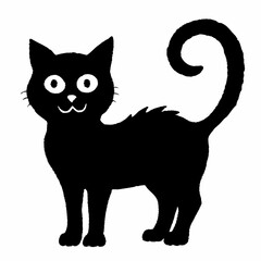 Halloween vector SVG Cut Files for Cricut, Cat Silhouette, Black Cat Svg, Spooky Svg