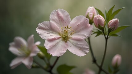pink flower in the forest