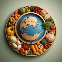 World Food Day in a Circular Design Outstanding Image
