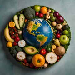 World Food Day in a Circular Design Outstanding Image
