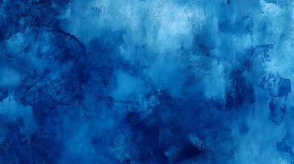 Obraz premium Indigo tie dye background. Material watercolour design concept. Dirty art. Grunge style. Ink blur. Fragment of artwork. Spots of acrylic paint. Modern indigo blue watercolor banner template