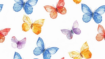 Fototapeta premium Butterflies pattern