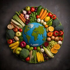 World Food Day in a Circular Design Outstanding Image
