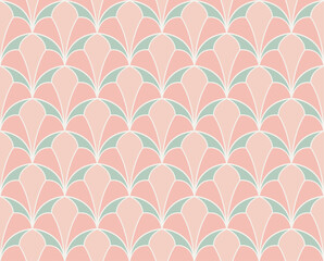 Modern geometric art deco seamless pattern. Trendy abstract background. Vector illustration for print, fabric, surface, textile.