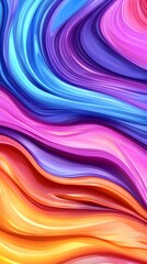 Obraz premium Liquid color waves background 
