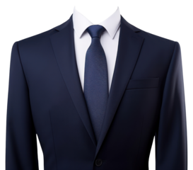 PNG  Elegant navy blue business suit