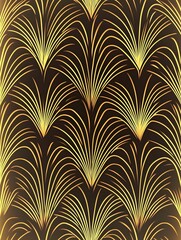 Luxury golden wallpaper. Art Deco Pattern, Vip invitation background texture for print, fabric, packaging design, invite.