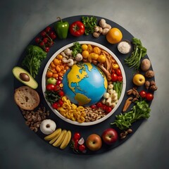 World Food Day in a Circular Design Outstanding Image
