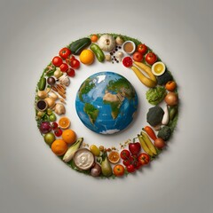 World Food Day in a Circular Design Outstanding Image
