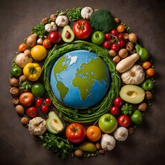 World Food Day in a Circular Design Outstanding Image
