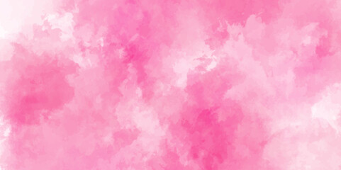 Abstract pink Wall Texture with Watercolor Brush Strokes. Soft pink pastel watercolor background.  party invitation, packaging, surface design. Grunge and textured banner with free copy space.