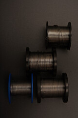 Lead solder. Coils of lead solder. Soldering of electronic equipment.