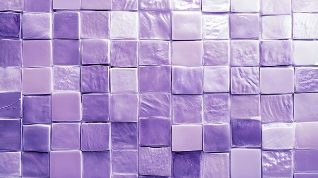 Pale purple mosaic tiles textured background