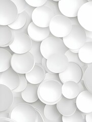 Random shifted white circle or cylinder background wallpaper banner pattern with copy space
