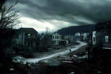 Abandoned Ghost Town, Scary Halloween Town