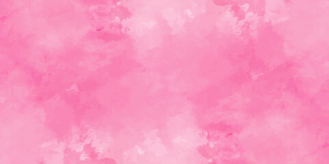 Fototapeta premium Abstract pink Wall Texture with Watercolor Brush Strokes. Soft pink pastel watercolor background. party invitation, packaging, surface design. Grunge and textured banner with free copy space.
