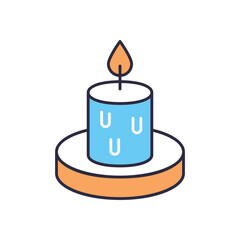 Candle  vector icon