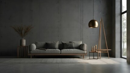 Minimalist interior with open space for product displays or advertising text.