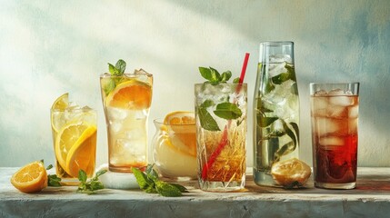 Refreshing Summer Cocktails with Citrus and Mint