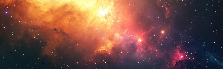 Fototapeta premium Colorful galaxy with stars and space dust in 3D cartoon rendering