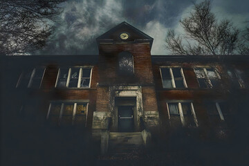 Scary Abandoned Haunted School, Halloween