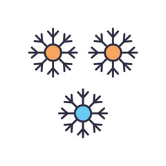 Snowflake  vector icon