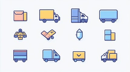 Introducing a comprehensive logistics icon set, meticulously crafted in two distinct styles: the elegant Duotone and the minimalist Thin Line. 