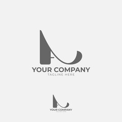 This logo features a prominent "A" in a geometric form. Its minimalist design with clean lines and sharp angles creates a modern and elegant look, ideal for brands that value simplicity
