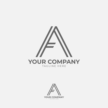 This logo features a prominent "A" in a geometric form. Its minimalist design with clean lines and sharp angles creates a modern and elegant look, ideal for brands that value simplicity