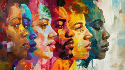 abstract human diverity