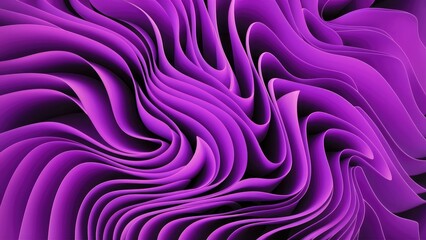 Obraz premium Dynamic Wavy Abstract Background in Vibrant Violet