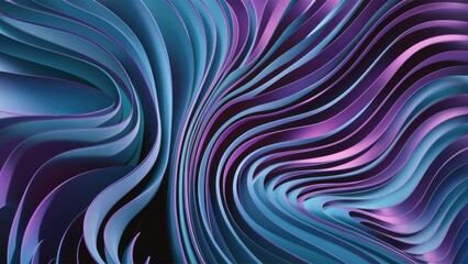 Elegant abstract background with wavy blue and purple lines