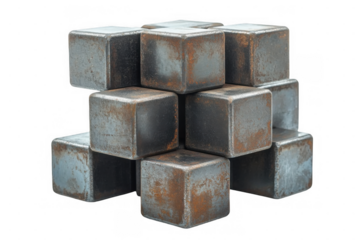 Stack of Square Metal Tubes