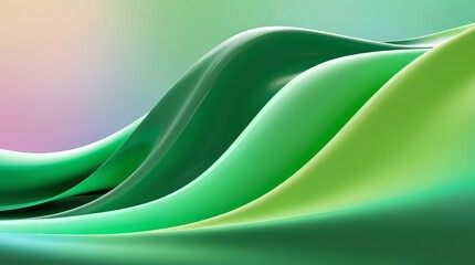 Naklejka premium abstract green wave background