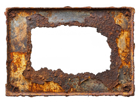 Rusty Rectangular Metal Frame