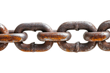 Obraz premium Rusty Metal Chain Section