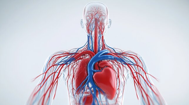 The human circulatory system comprises the heart, blood, and blood vessels, including the pulmonary circulation. Arteries transport blood from the heart, while veins return blood to the heart. 
