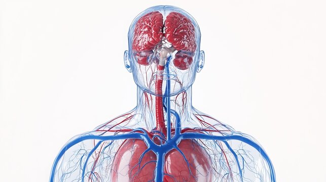 The human circulatory system comprises the heart, blood, and blood vessels, including the pulmonary circulation. Arteries transport blood from the heart, while veins return blood to the heart. 