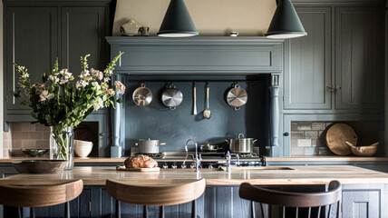 Cottage interior design and country house home decor and furniture, English countryside style interiors idea