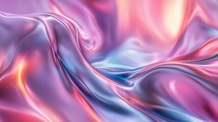 Obraz premium Soft-focus abstract image featuring liquid-like folds in vibrant colors